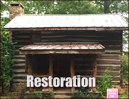 Historic Log Cabin Restoration  Valhermoso Springs, Alabama